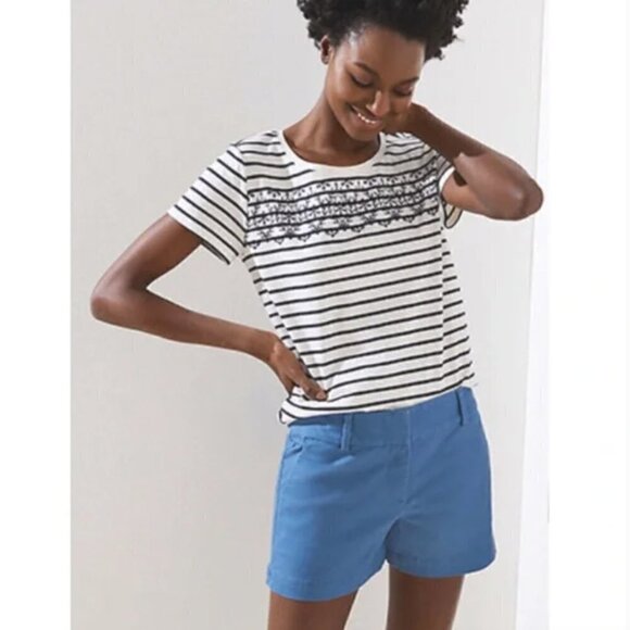 Ann Taylor Loft Riviera Shorts 4" in Light Blue 00 - Picture 1 of 5